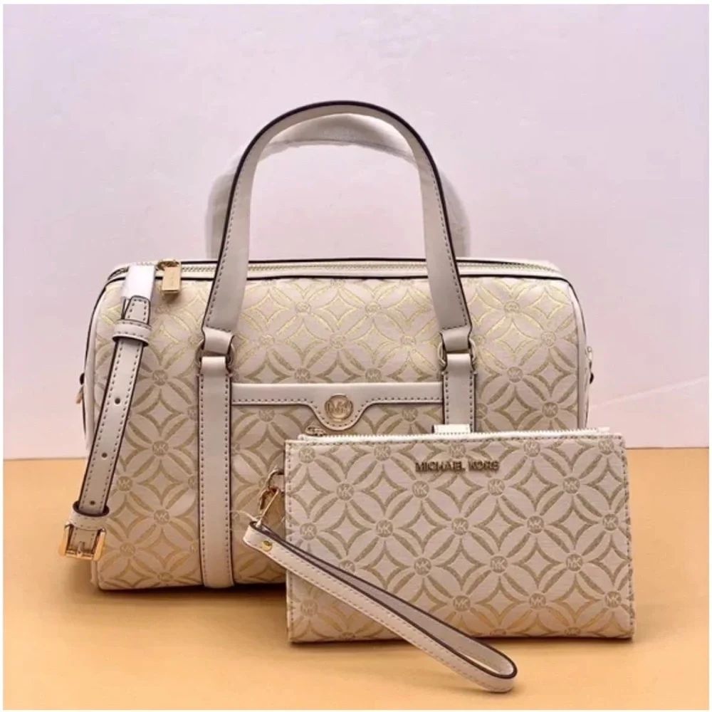 Michael Kors Duffle Satchel Crossbody and Wallet Set
